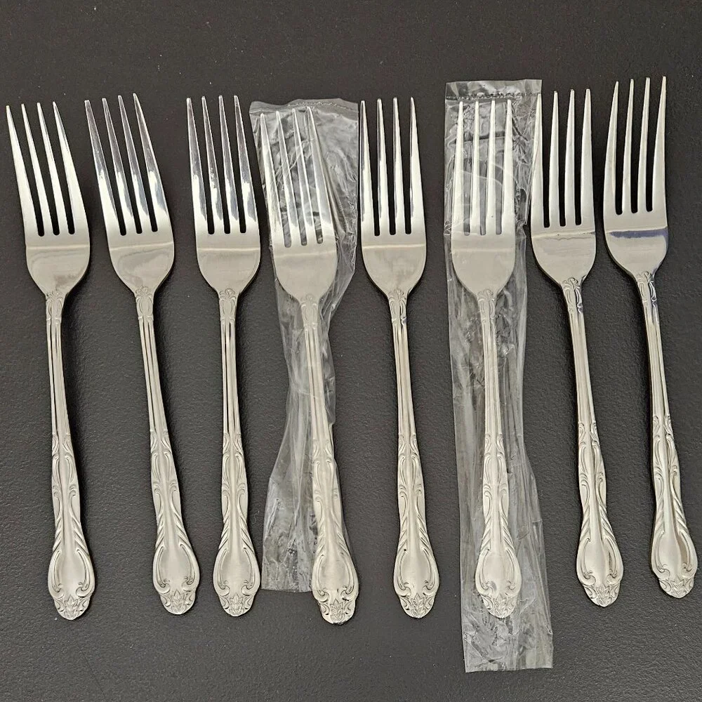 Vintage National Stainless Korea Flatware - 36 pcs. + 3 Serving Pcs.